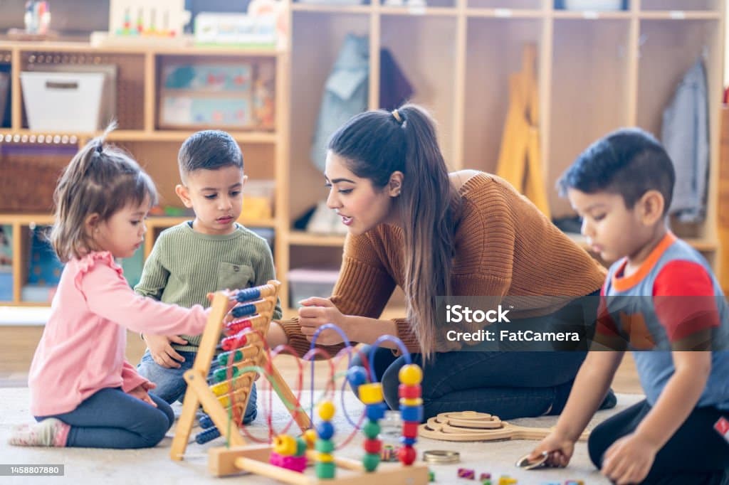 Children playing in daycare